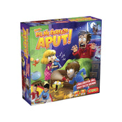 A Fel ne ébreszd Aput! társasjáték doboza, rajta egy meglepett apa, két gyermek és egy sárga macska, akik titokban próbálnak osonni a hálószobában.