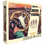 A Thunder Road: Vendetta – Sufni tuning kiegészítő doboza, amelyen koponyadísszel ellátott kormány és posztapokaliptikus autóverseny hangulat látható.