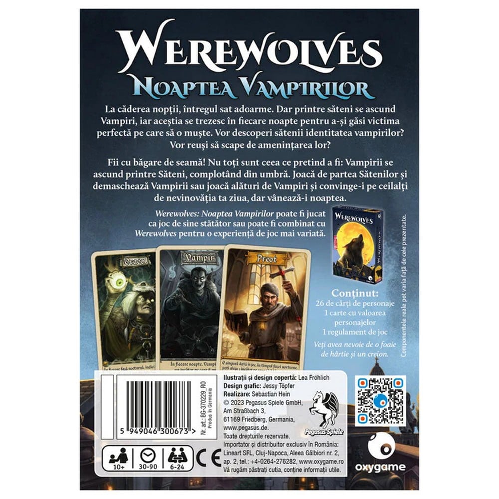Werewolves: Noaptea Vampirilor román nyelvű társasjáték