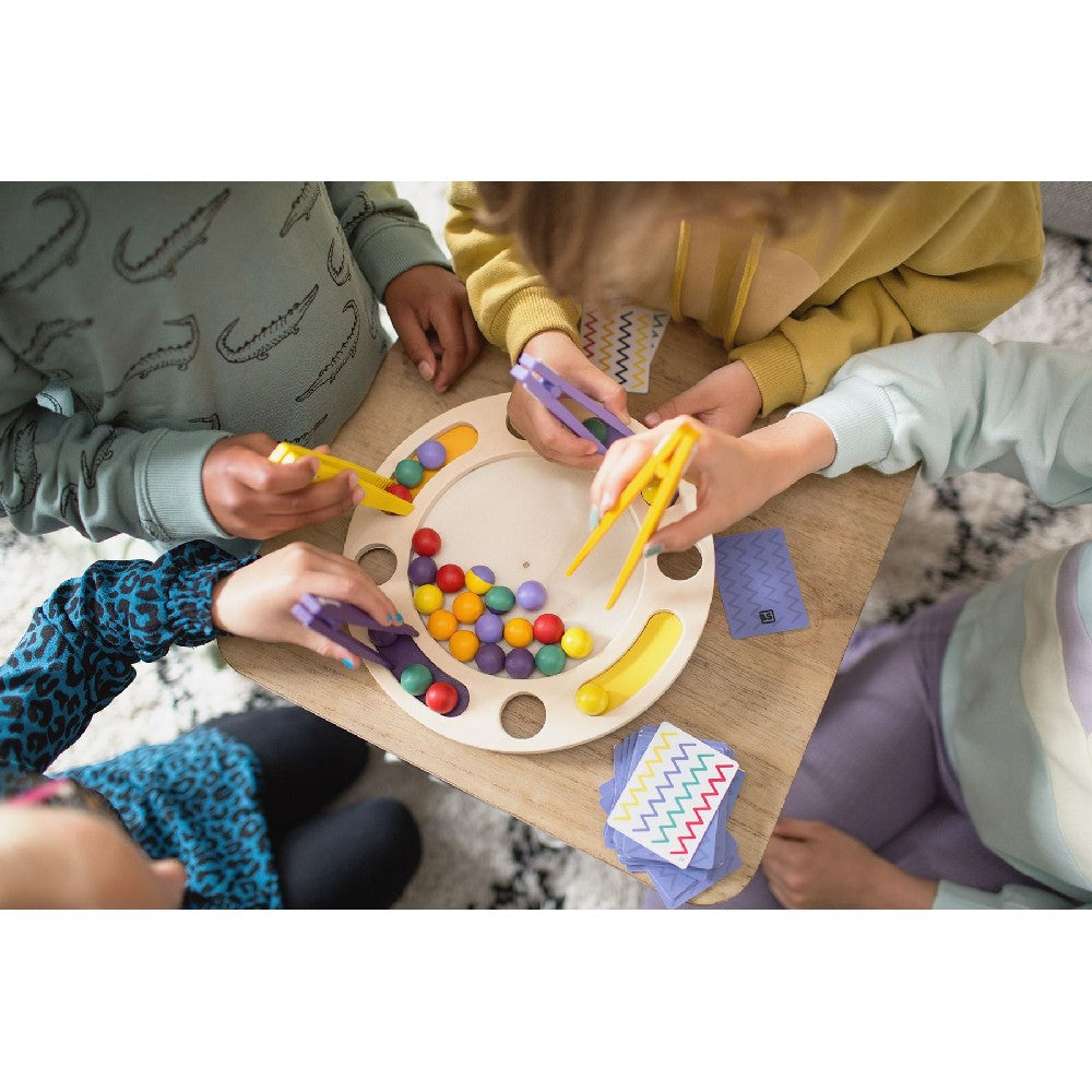 Cikk Cakk Zigzag,fa ügyességi,finommotorika fejlesztő, BSToys GA440 angol nyelvű társasjáték