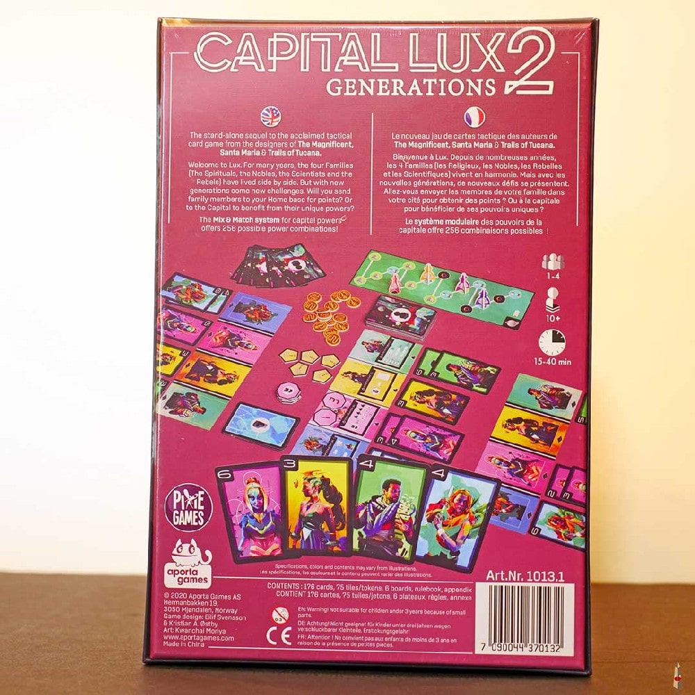 Capital Lux 2: Generations angol nyelvű társasjáték