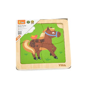 Fa 4 darabos kirakó puzzle Ló, Viga