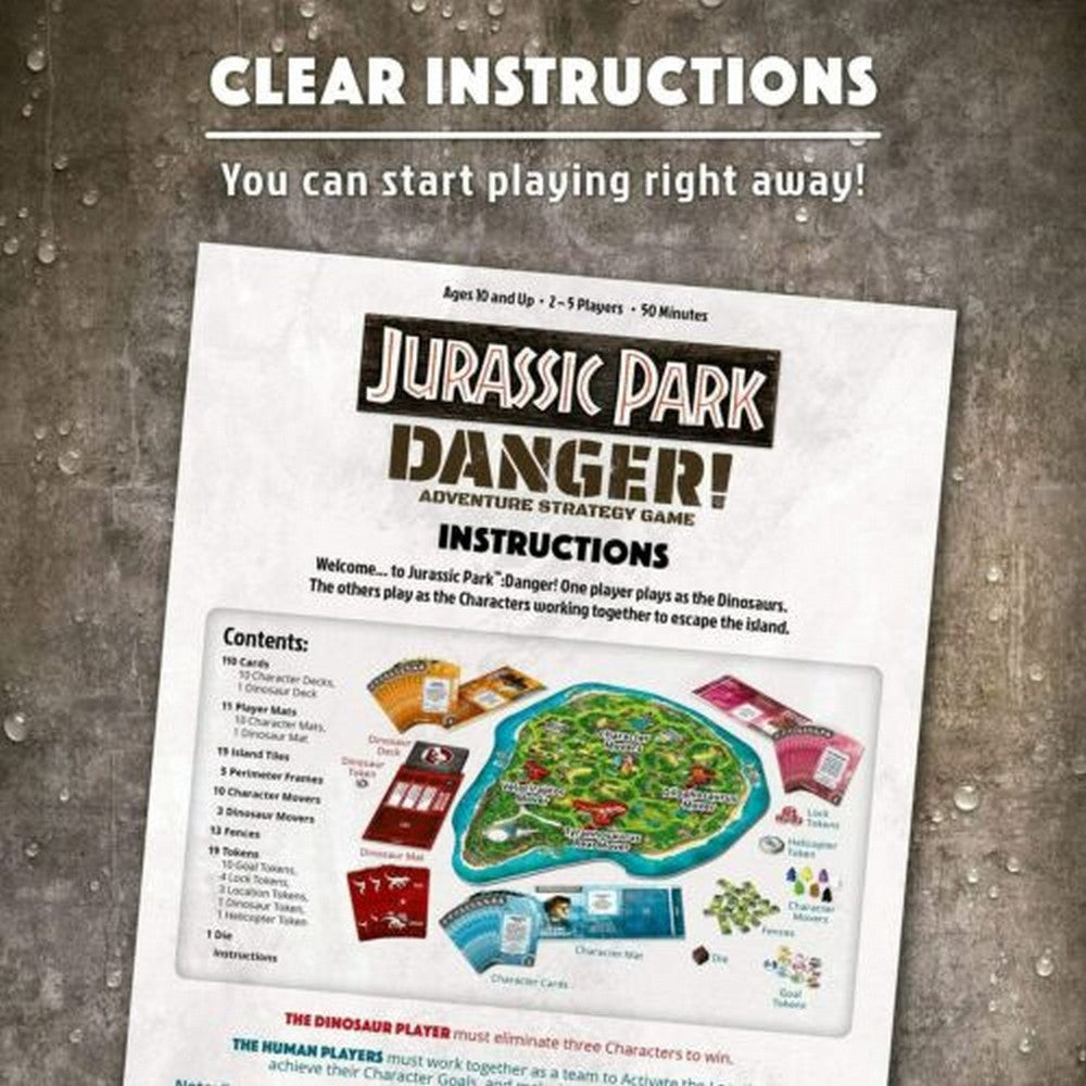 Jurassic Park: Danger! angol nyelvű társasjáték