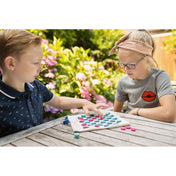 Utazó játékok: sakk, dáma, Tic Tac Toe, BS Toys angol nyelvű társasjáték