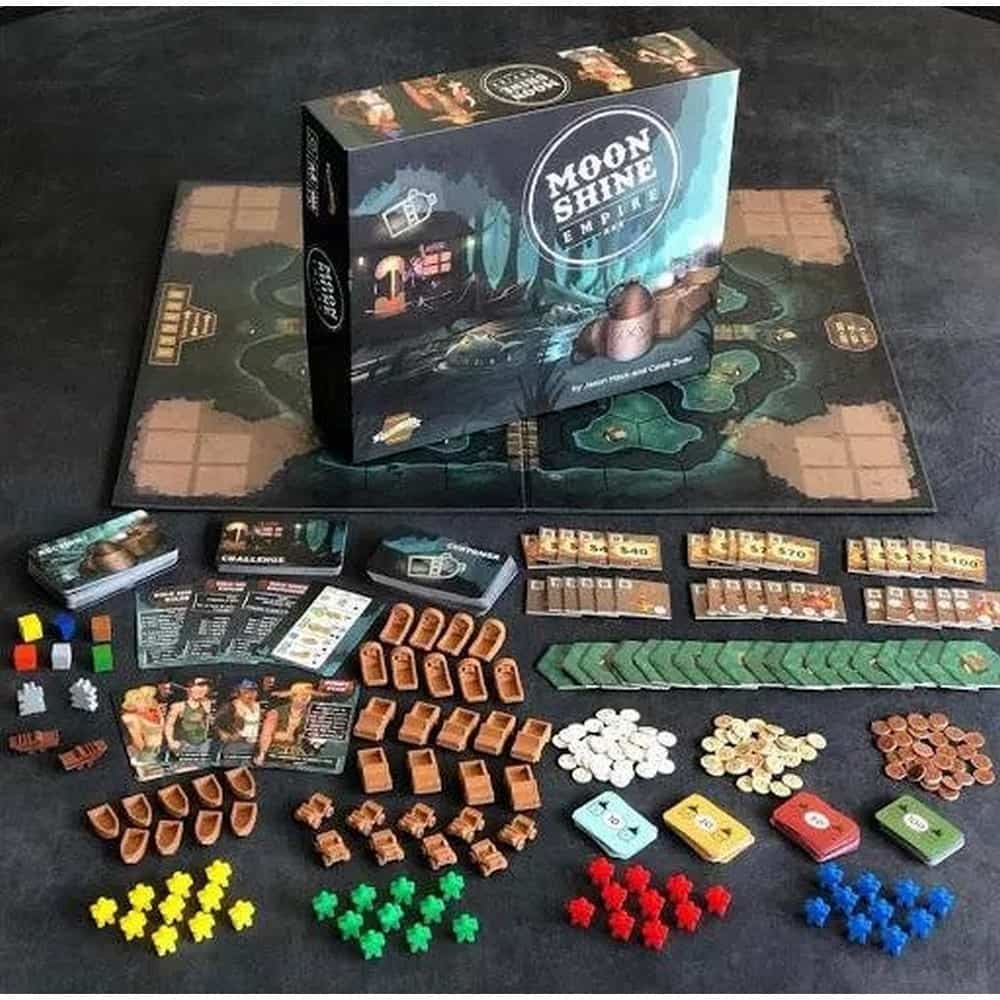Moonshine Empire Deluxe Edition angol nyelvű társasjáték