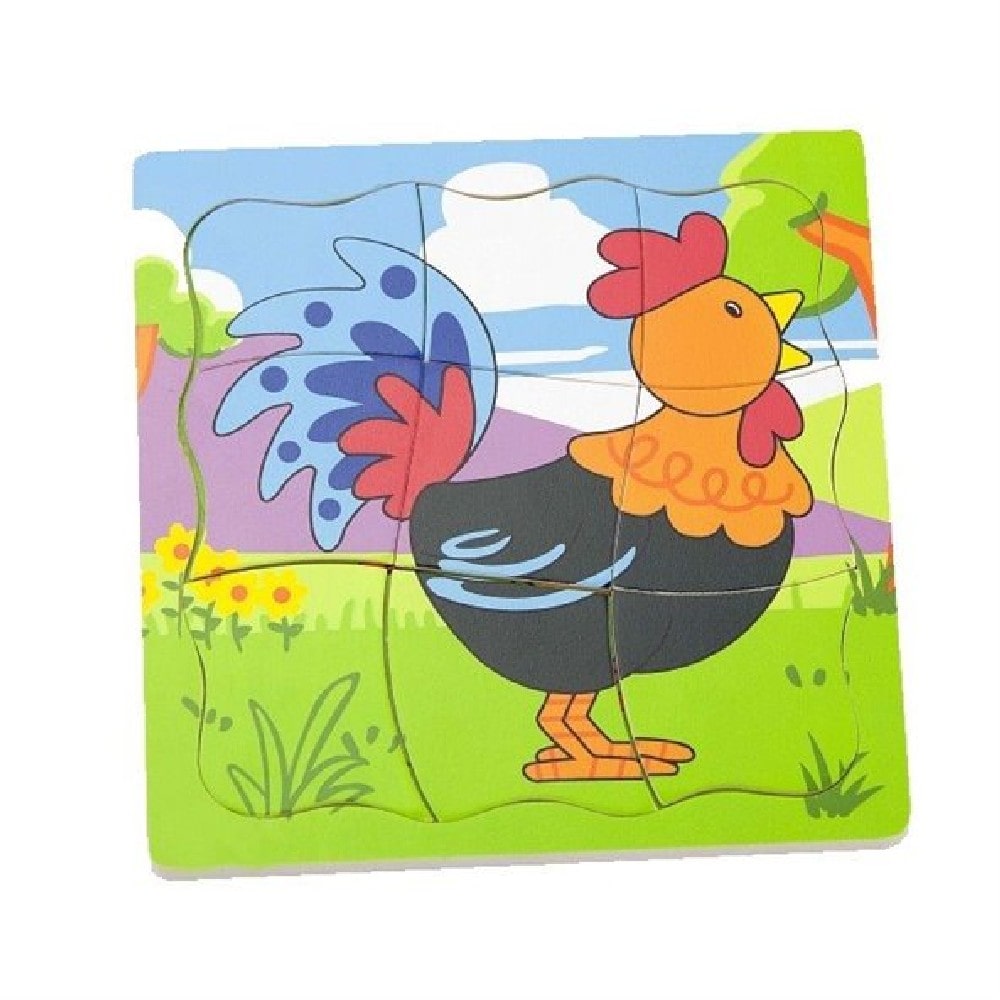 Réteges 4 darabos puzzle - Tojástól a kakasig, Viga