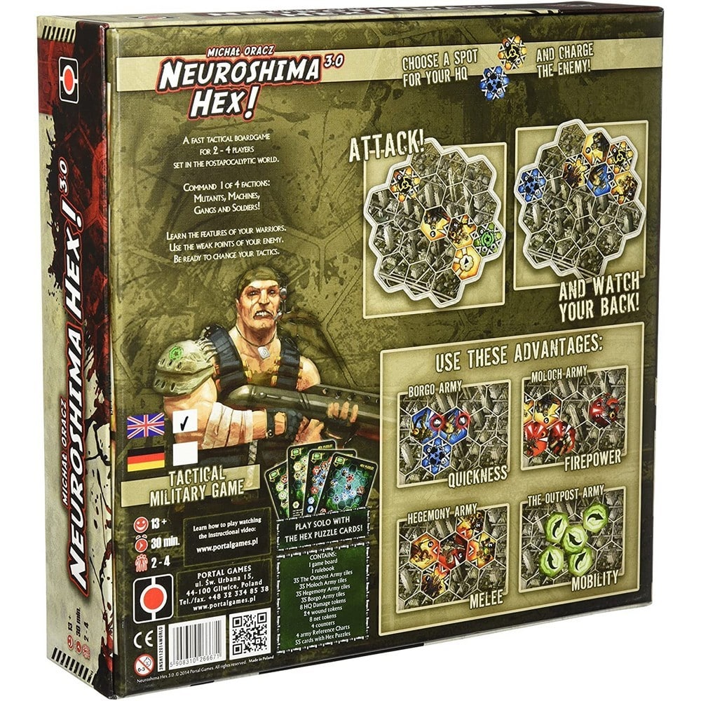 Neuroshima Hex! 3.0 angol nyelvű társasjáték