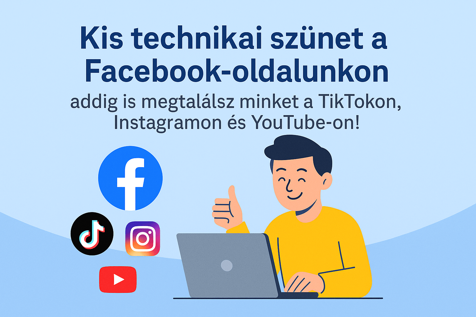 Kis technikai szunet jelzese a Jatszma facebook oldalaval kapcsolatosan, de addig is megtalalhatoak vagyunk a tobbi kozossegi oldalokon