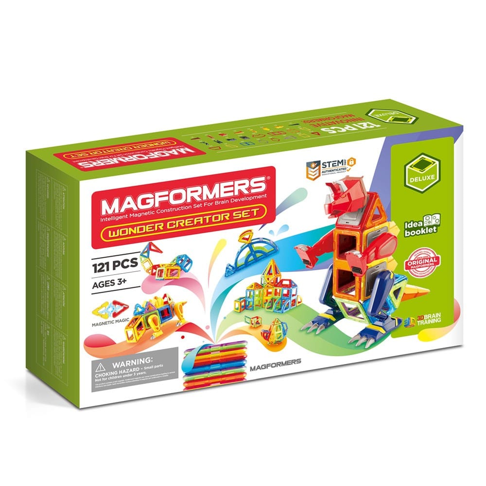 Magformers mágneses építőjáték Creator Set  -  Dinoszauruszok és Csodálatos Teremtmények, 121 darabos készlet