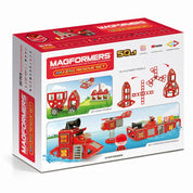 Magformers Amazing Rescue Set - Tűzoltóállomás, 50 darabos készlet