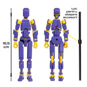3D Robotfigura R13 - Lila-Sárga