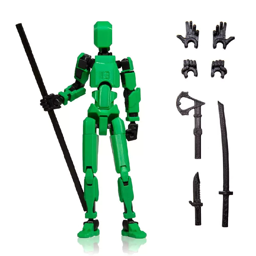 3D Robotfigura R13 - Zöld