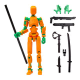3D Robotfigura R13: Narancssárga-zöld