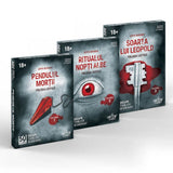 Pachet : 50 Clues - Pendulul Morții + Ritualul Nopții Albe + Soarta lui Leopold - román nyelvű társasjáték