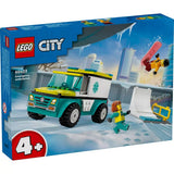 LEGO City Mentőautó és snowboardos 60403 79 darabos