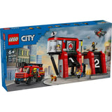 LEGO City Tűzoltóállomás és tűzoltóautó 60414 843 darabos