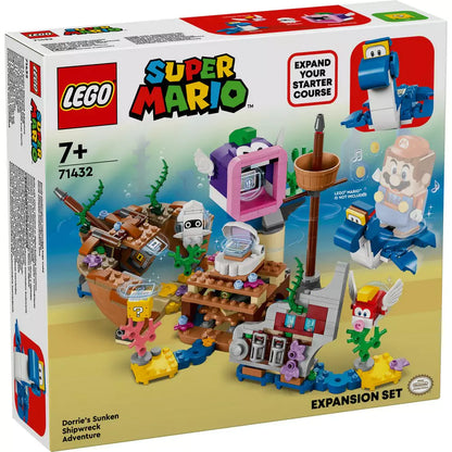 LEGO Super Mario Dorrie elsüllyedt hajóroncs kalandjai kiegészítő szett 71432