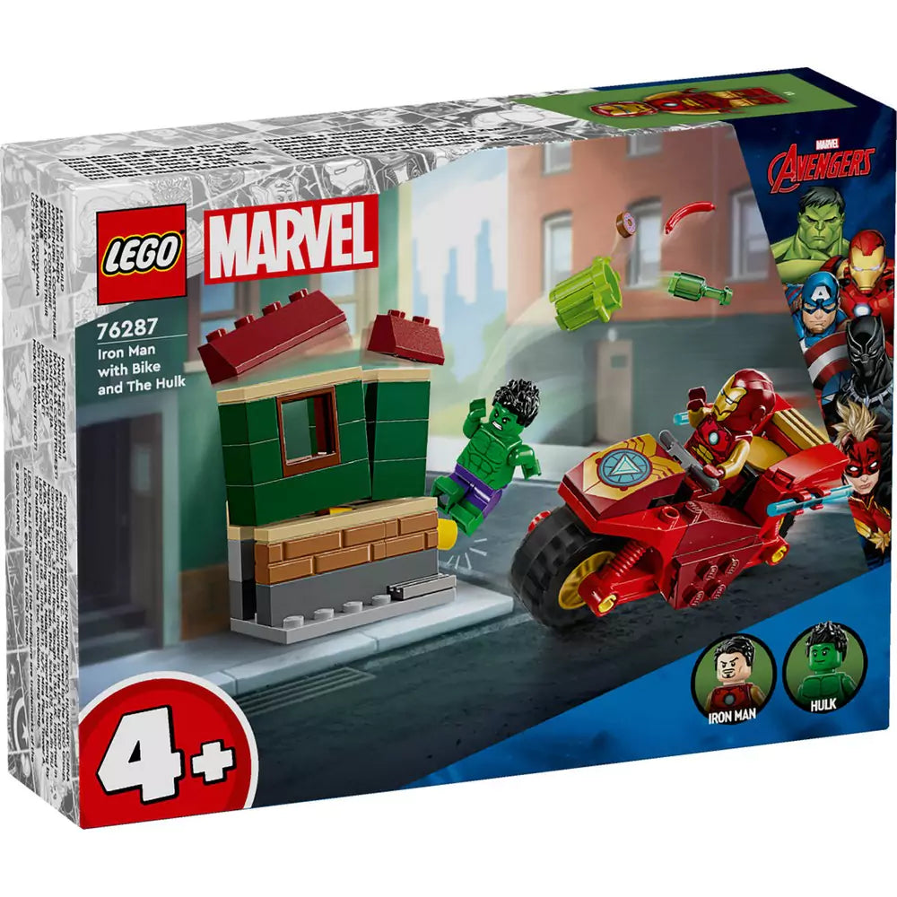 LEGO Marvel Super Heroes Vasember motorral és Hulk 76287 68 darabos