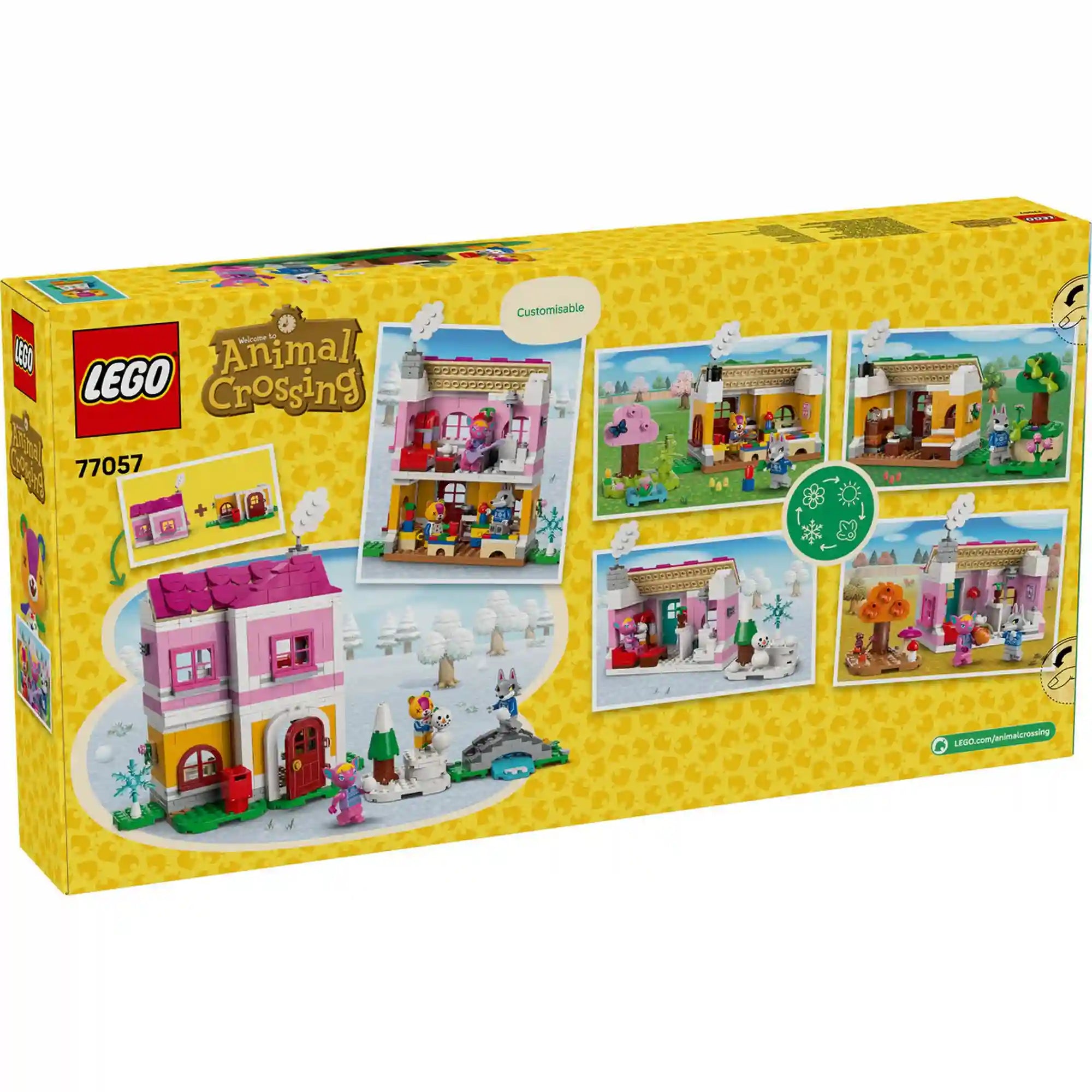 LEGO Animal Crossing: Kreatív házak: vidám évszakok 77057, 814 darabos