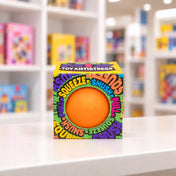 Cool Mix Squishy stresszlabda (narancssárga) – narancssárga stresszlevezető labda színes Toy Antistress dobozban.