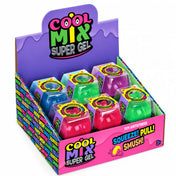 Cool Mix Super Gel stresszlevezető játék kollekció – különböző színű zselés figurák színes Cool Mix bemutatódobozban