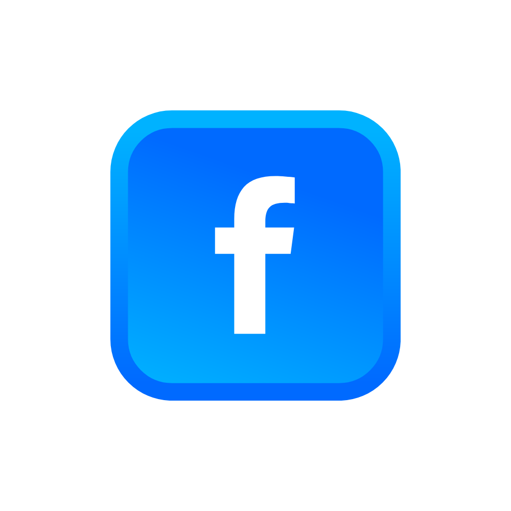 feher hateren a Facebook kozossegi media kek logoja