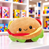 Fast Food: Hamburger plüssfigura, 21 cm