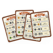 Sportfröccs társasjáték fröccskártyái közelről, különböző fröccsvariációkkal és akciókkal.