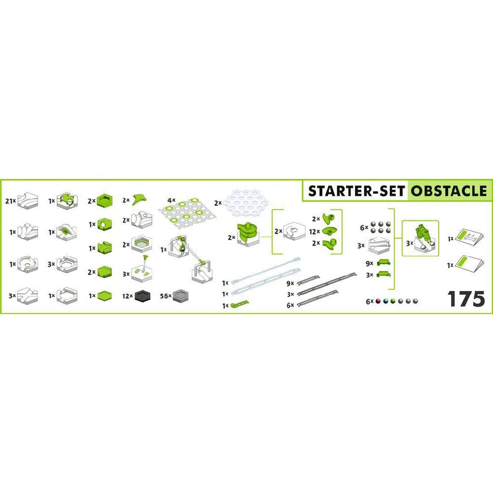 Gravitrax Starter Set Obstacle golyópálya építő készlet (Akadályverseny)