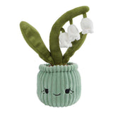 Gyöngyvirág cserépben: Fehér Gyöngyvirág plüssfigura, 24 cm