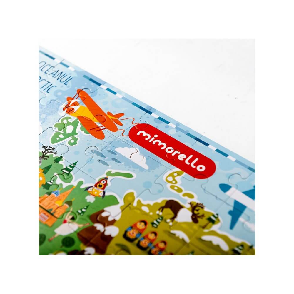 Joc educativ - Puzzle Harta lumii - 168 darabos