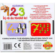 Írj rá és töröld le: Számok 1 2 3