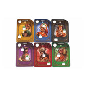 A Kronologic: Cuzco 1450 hat karakterkártyája, köztük a harcos, kereskedő, tanító, földműves, mesterember és a papnő szerepeit ábrázolva.