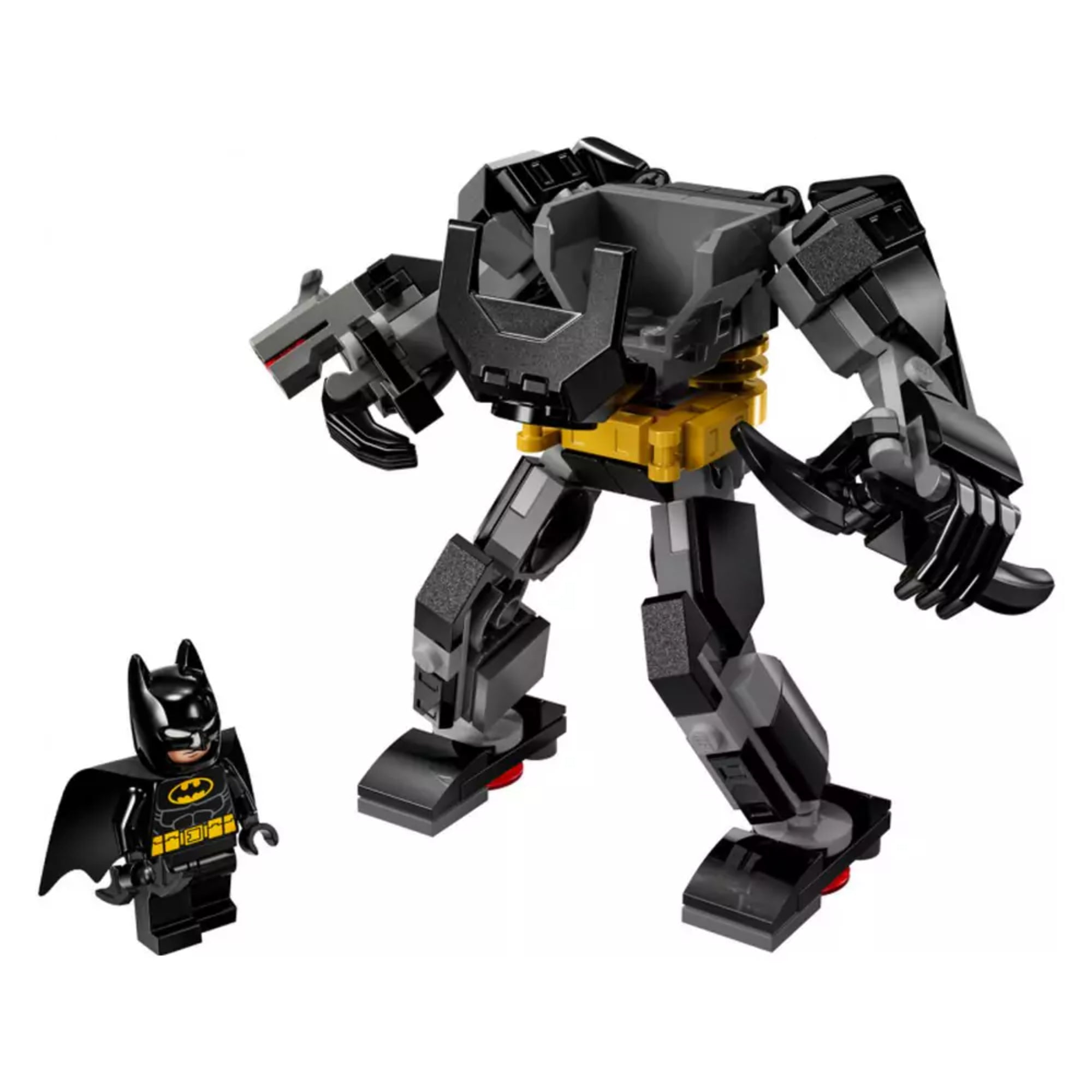 A képen a LEGO DC 76270-es szettől Batman figuraja és páncélja látható. 