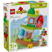 LEGO® DUPLO® Mérlegfa (10440) szett dobozképe színes, kreatív építőelemekkel és baglyos díszítésekkel.