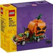 LEGO 40822 Jack-o’-Lantern Pickup Truck – A LEGO készlet dobozának eleje a tökfejes pickup modellel.