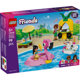 LEGO Friends: Medencés buli flamingóval és egyszarvúval 42658, 99 darabos