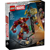 LEGO Marvel Epic Battle: Hulkbuster vs. The Hulk 76343 – elölnézeti dobozkép, látványos Marvel csatajelenettel.