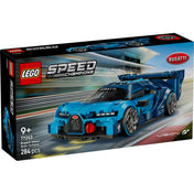 LEGO Speed Champions Bugatti Vision Gran Turismo (77253) dobozkép, kék Bugatti versenyautóval.