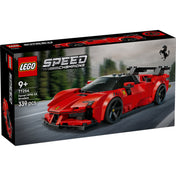 LEGO Speed Champions Ferrari SF90 XX Stradale (77254) dobozkép, piros Ferrari sportautóval.