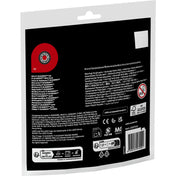 LEGO Speed Champions Mini F1 ACADEMY Car 30734 polybag csomagolás hátoldala a termékinformációkkal és biztonsági jelölésekkel.