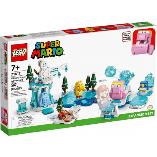 LEGO Super Mario Fliprus havas kaland kiegészítő szett (71417) doboza elölnézetből, a játékelemek grafikáival és 567 darabos jelzéssel.