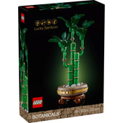 A LEGO Szerencsebambusz (10344) készlet doboza, amely 325 darabból áll, és egy elegáns, részletesen kidolgozott bambuszmodell építését teszi lehetővé
