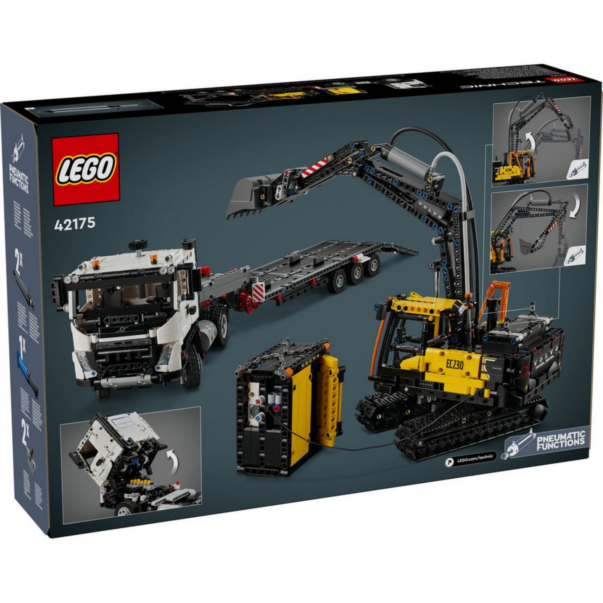 LEGO Technic: Volvo FMX teherautó és EC230 elektromos markoló 42175, 2274 darabos