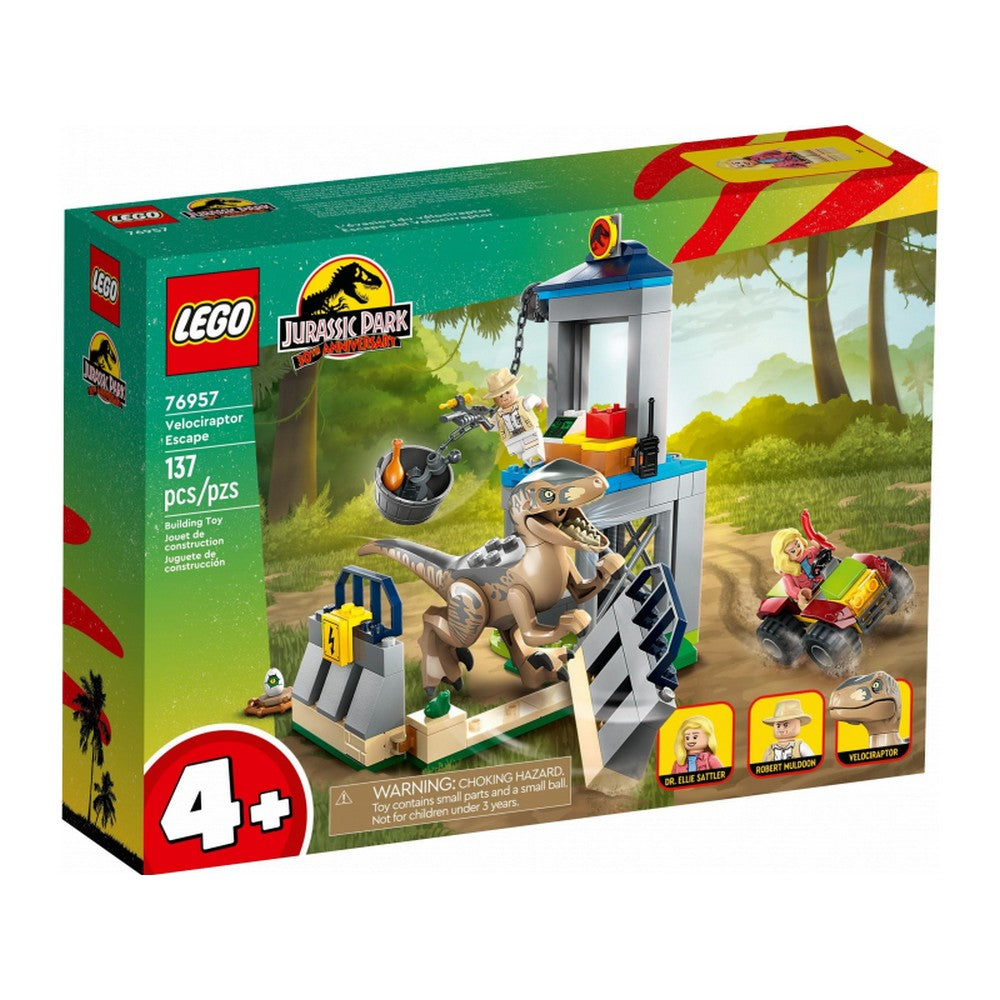 LEGO Jurassic World Velociraptor szökés 76957 137 darabos