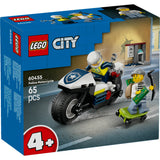 Lego City: Üldözés rendőrségi motorkerékpárral 60455, 65 darabos