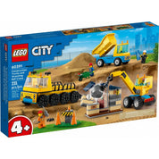 LEGO City Építőipari teherautók és bontógolyós daru 60391 235 darabos