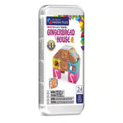 MAGNA-TILES microMAGS Travel Gingerbread House 24 darabos mágneses építőjáték praktikus, átlátszó utazódobozban.