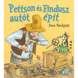 Pettson és Findusz autót épít magyar nyelvű könyv