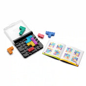 Smart Games IQ Flow puzzle játék feladványfüzettel és hullámmintás színes elemekkel különböző nehézségű kihívásokhoz